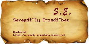 Seregély Erzsébet névjegykártya